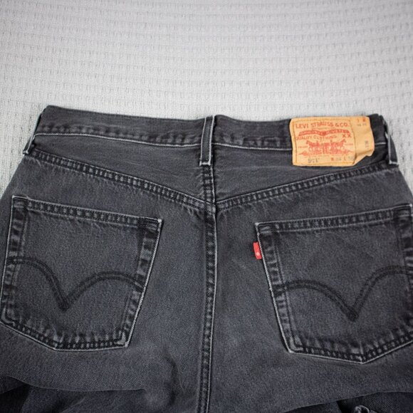 Levi's 501 Faded Black Wash Denim Jeans 34x36 - Picture 4 of 8
